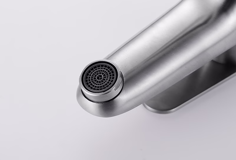 Dromore Brushed Nickel Basin Mixer Tap - Image 5