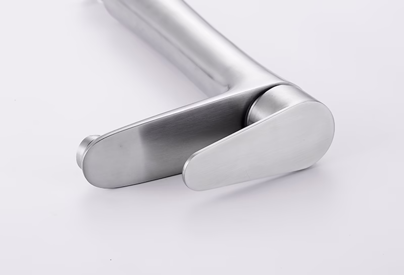 Dromore Brushed Nickel Basin Mixer Tap - Image 6